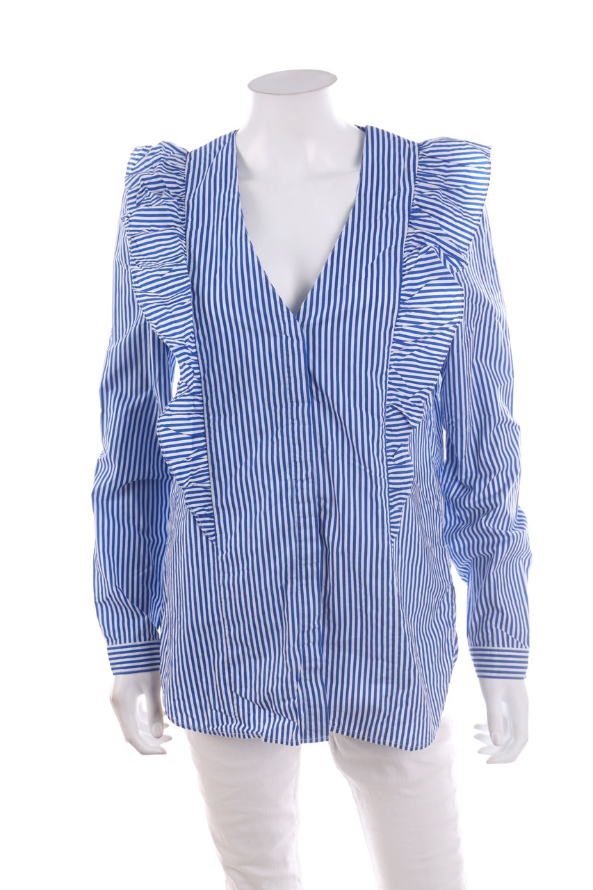 Marc O´Polo - Ruffled Blouse with Stripes - S
