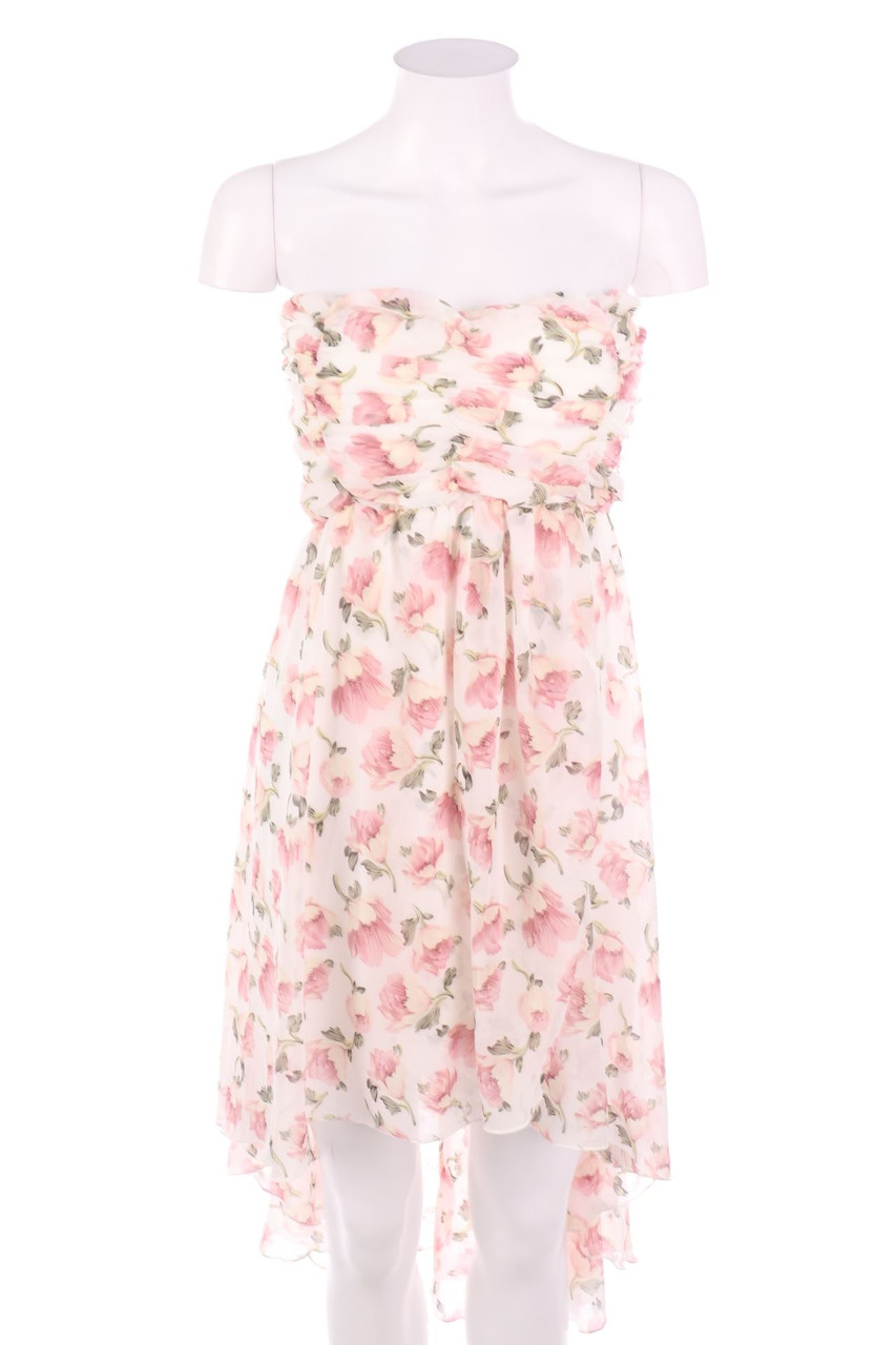 No Label - Vokuhila-Mini Dress with Flower Print - M