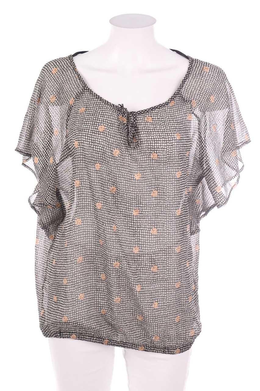 No Label - Shortsleeve Blouse with Print - D 42-44