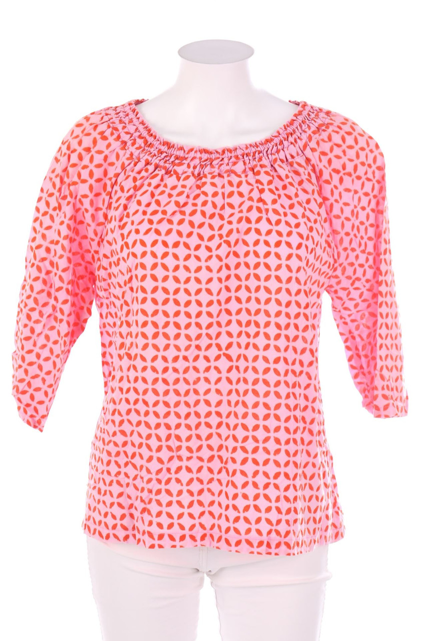 No Label - Off-the-shoulder blouse with Pattern - D 40