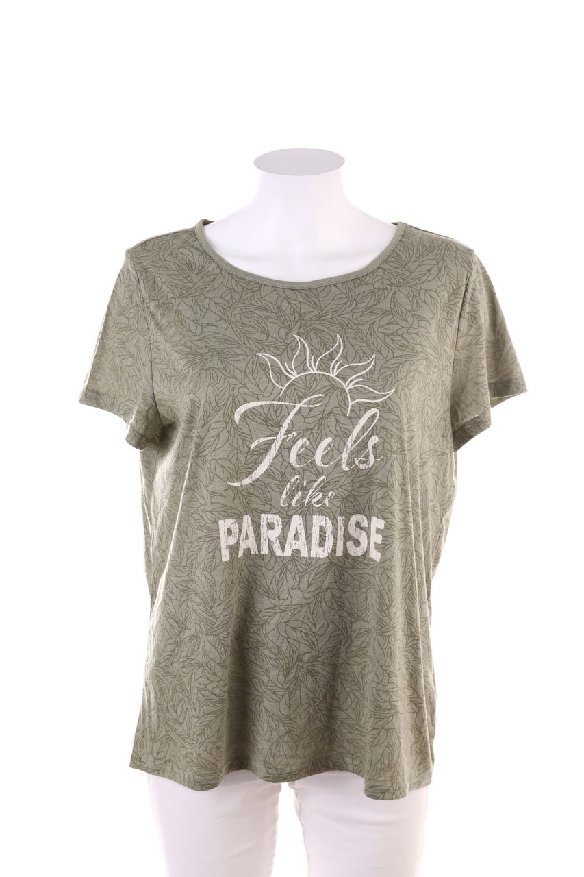 Janina - Kurzarm-Shirt mit Print - XL