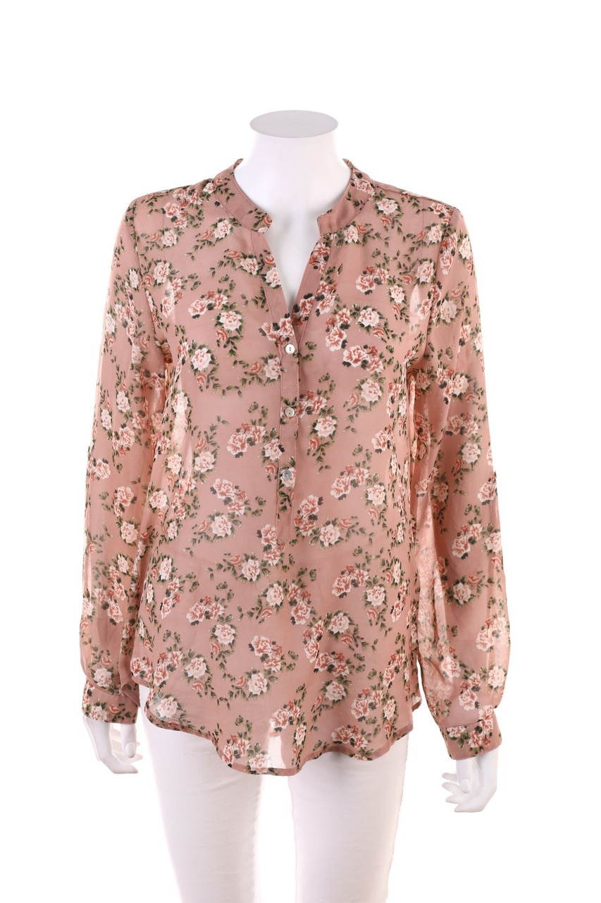 Chicorée - Blouse with Flower Print - S