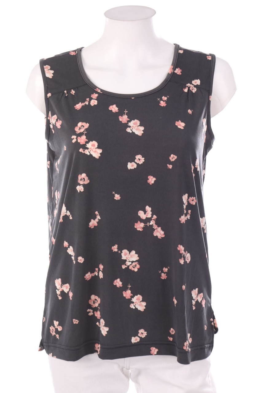 No Label - Top with Flower Print - M
