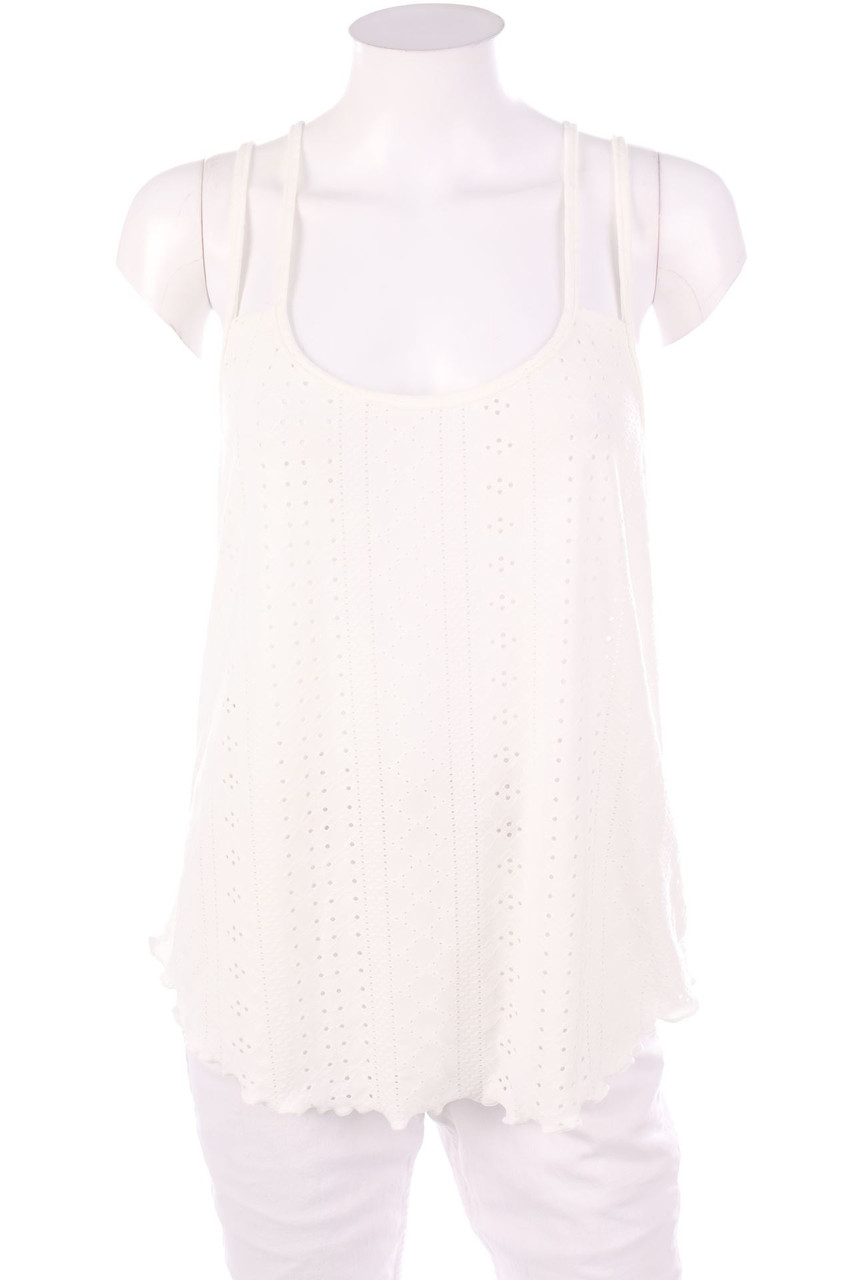 No Label - Top, Eyelet Lace  - M