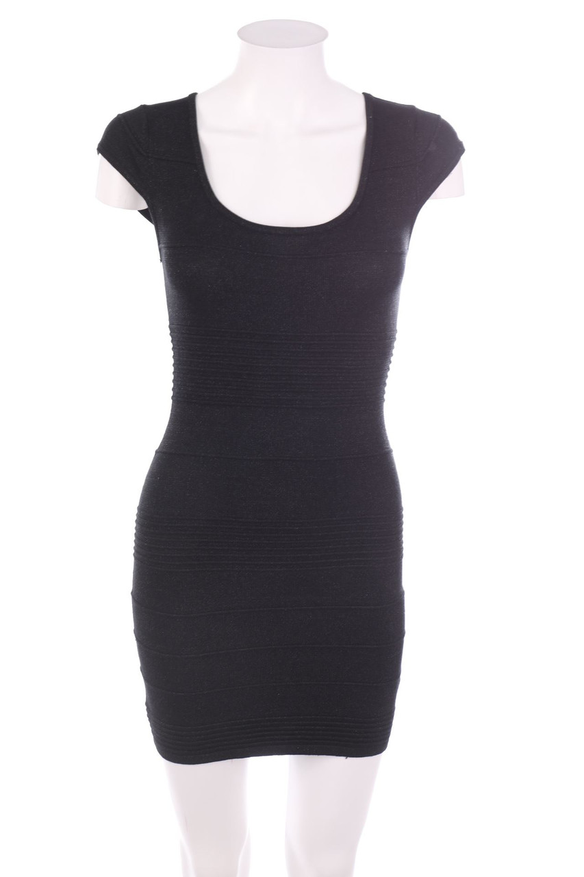 Ohne Label - Strick-Kleid mit Glitzer - XS