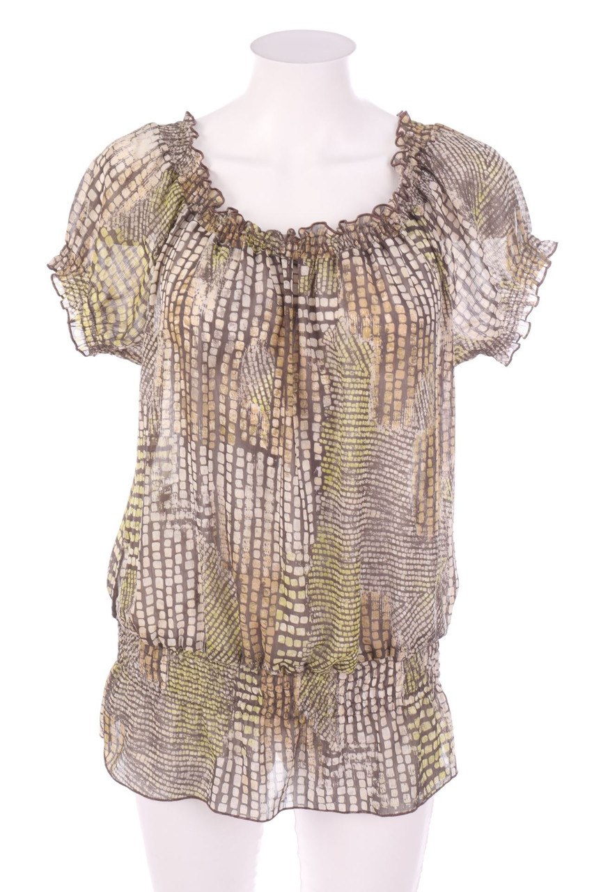 orsay - Kurzarm-Bluse mit Muster - L