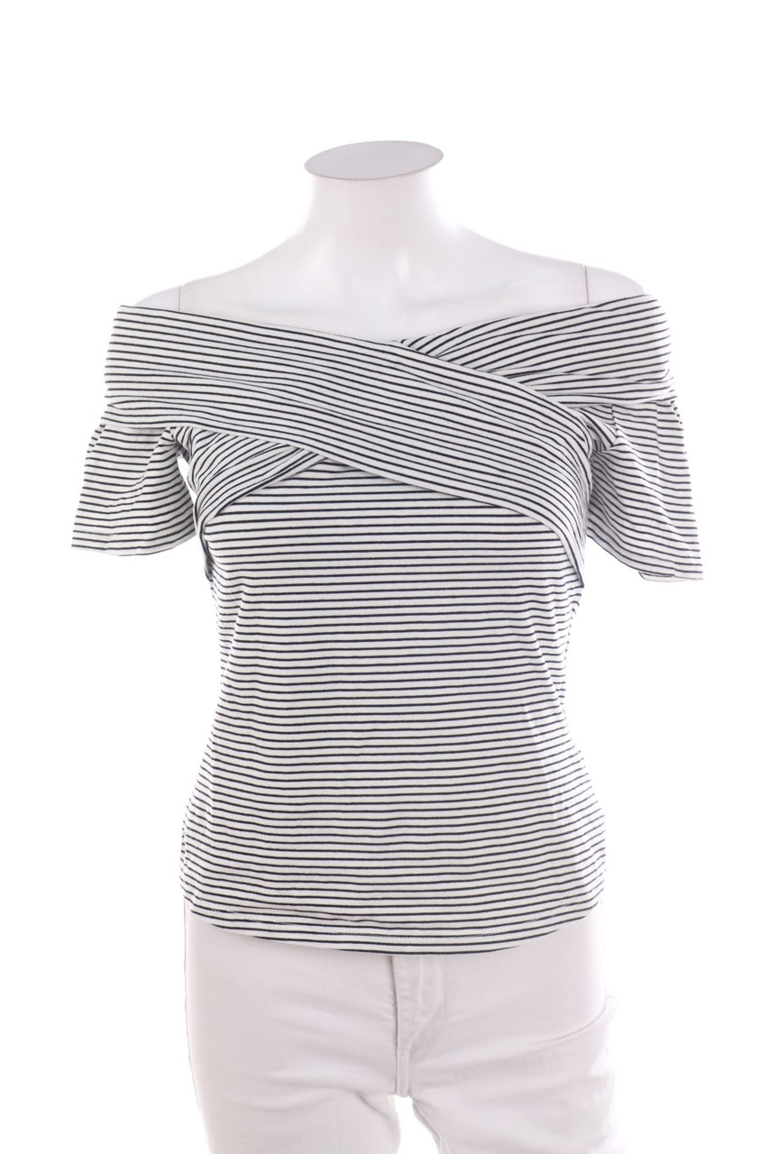 SHEIN - Kurzarm-Shirt mit Streifen - M