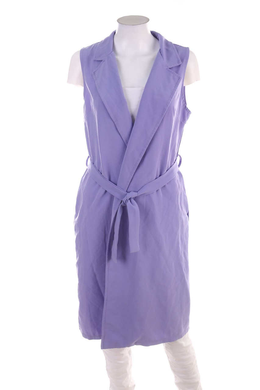 No Label - Long-Gilet with Belt - L