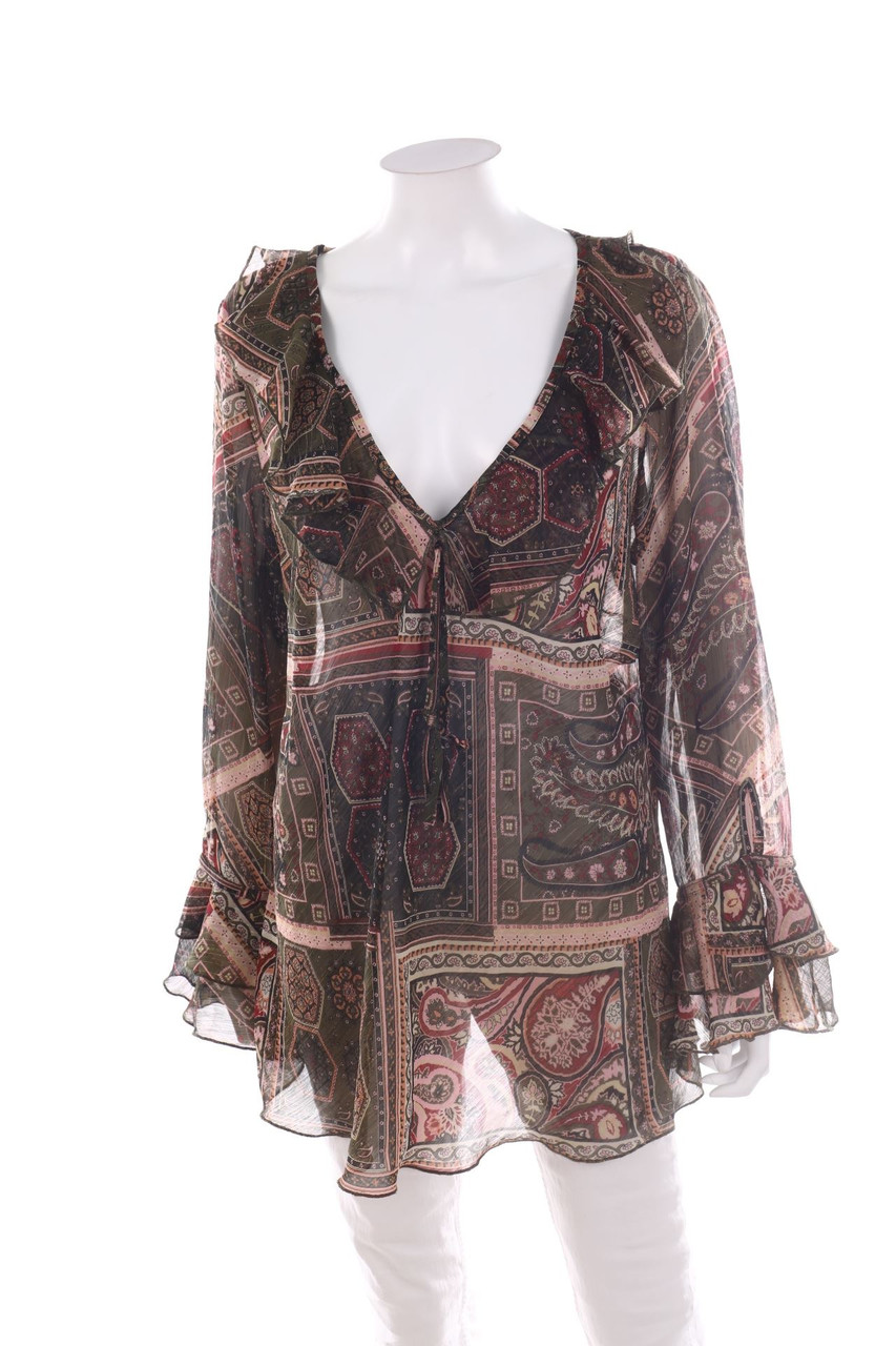 maxiblue. - Ruffled Blouse - XL