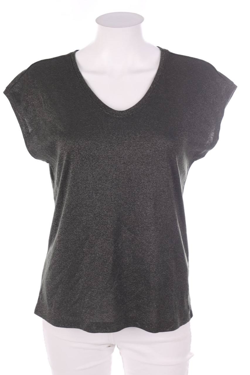 ONLY - Kurzarm-Shirt mit Glitzer - M