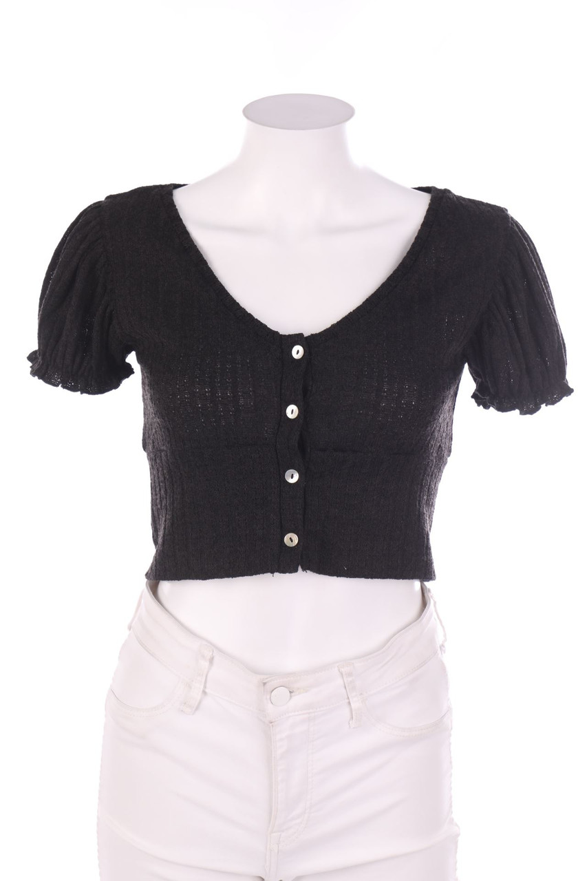No Label - Cropped-Shirt with Lacing - D 34