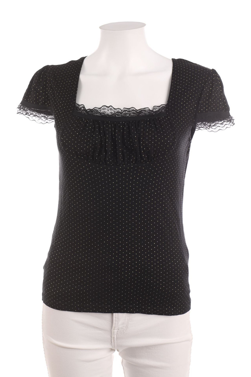 orsay - Polka Dot-Shortsleeve-Shirt with Lace - D 36