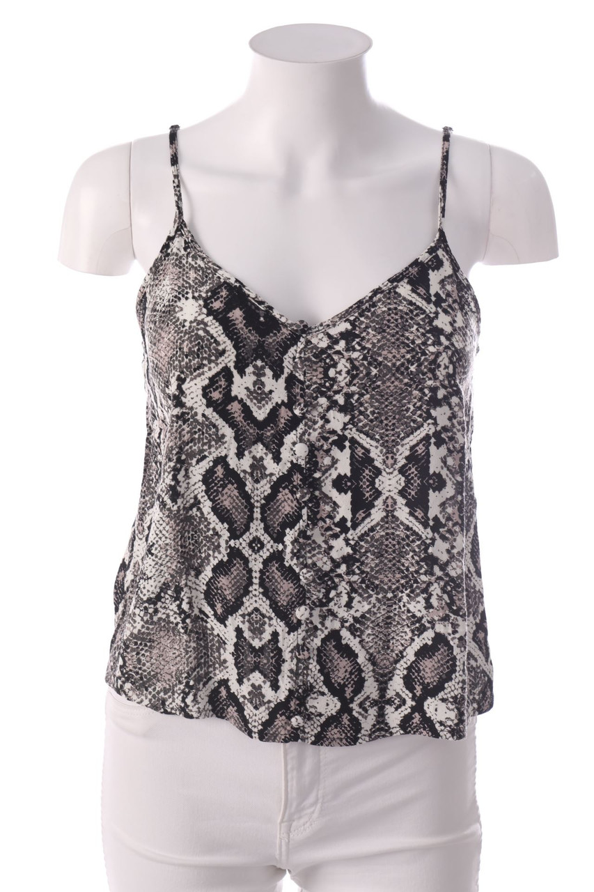 No Label - Blouse Top with Animal Print - D 34