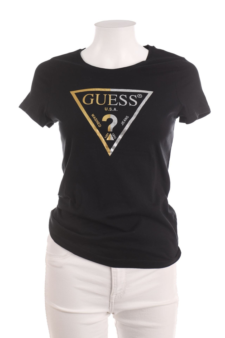 GUESS - Shortsleeve-Shirt with Logo-Print - D 34
