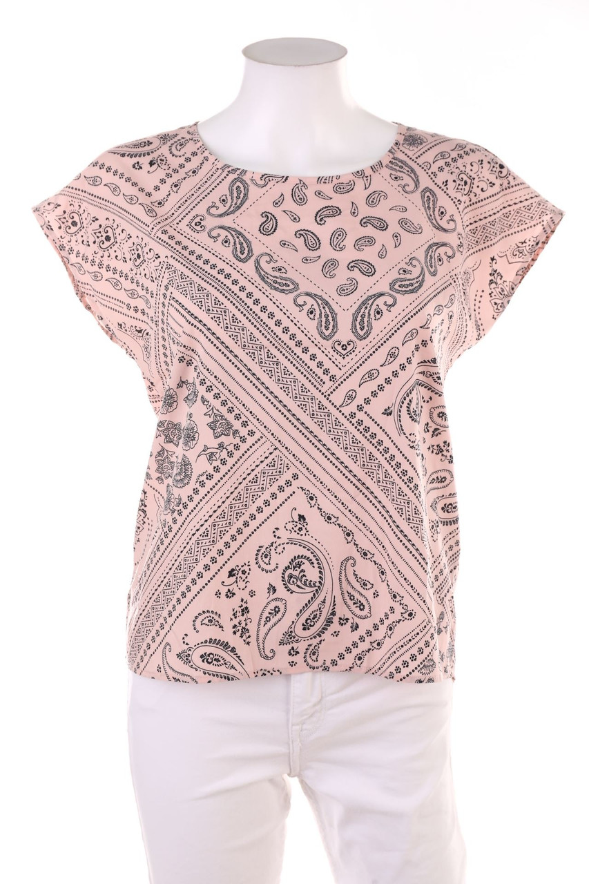 C&A - Kurzarm-Bluse mit Muster - S