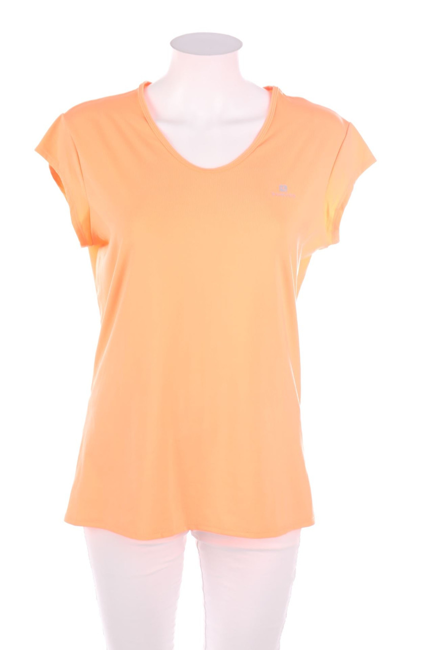 DECATHLON - Neon-Sport T-Shirt mit Logo-Print - D 42