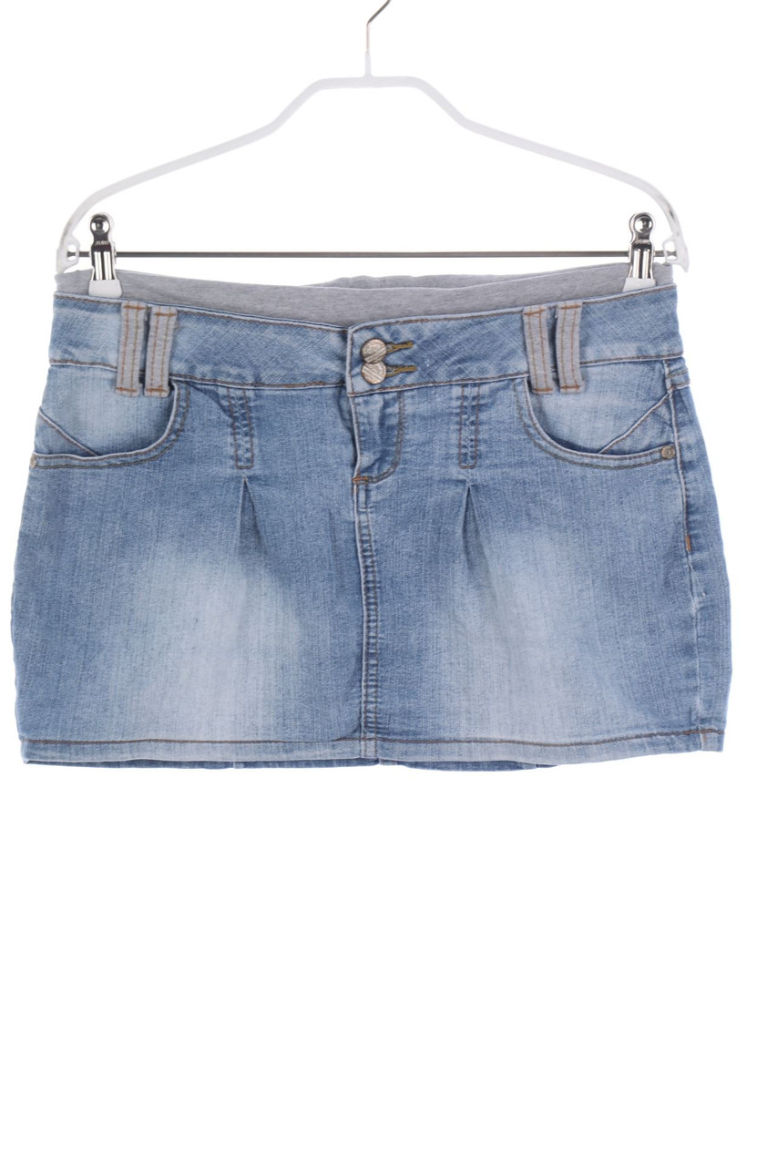 zebra - Denim Mini Skirt - M