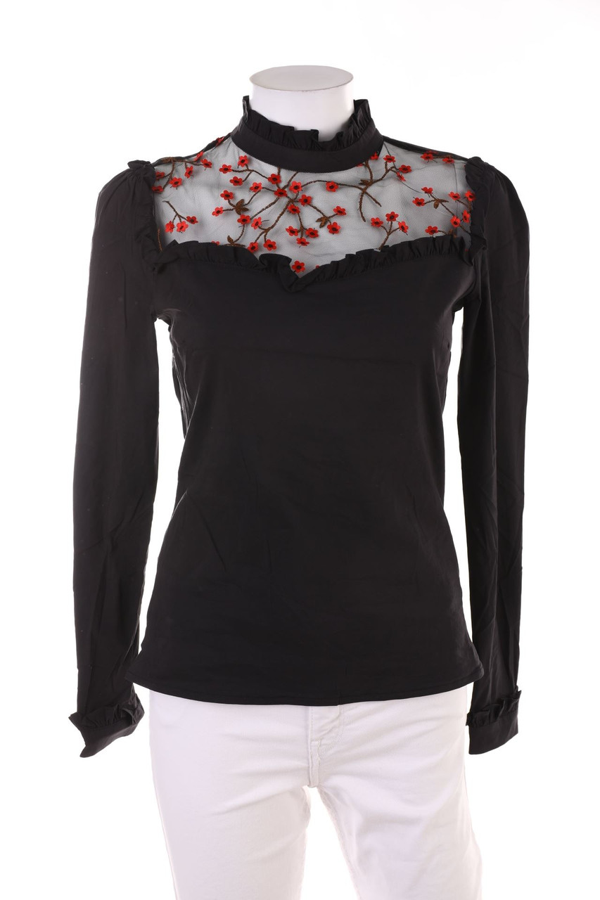 SECONDHAND - Longsleeve-Shirt with Mesh Insert - M