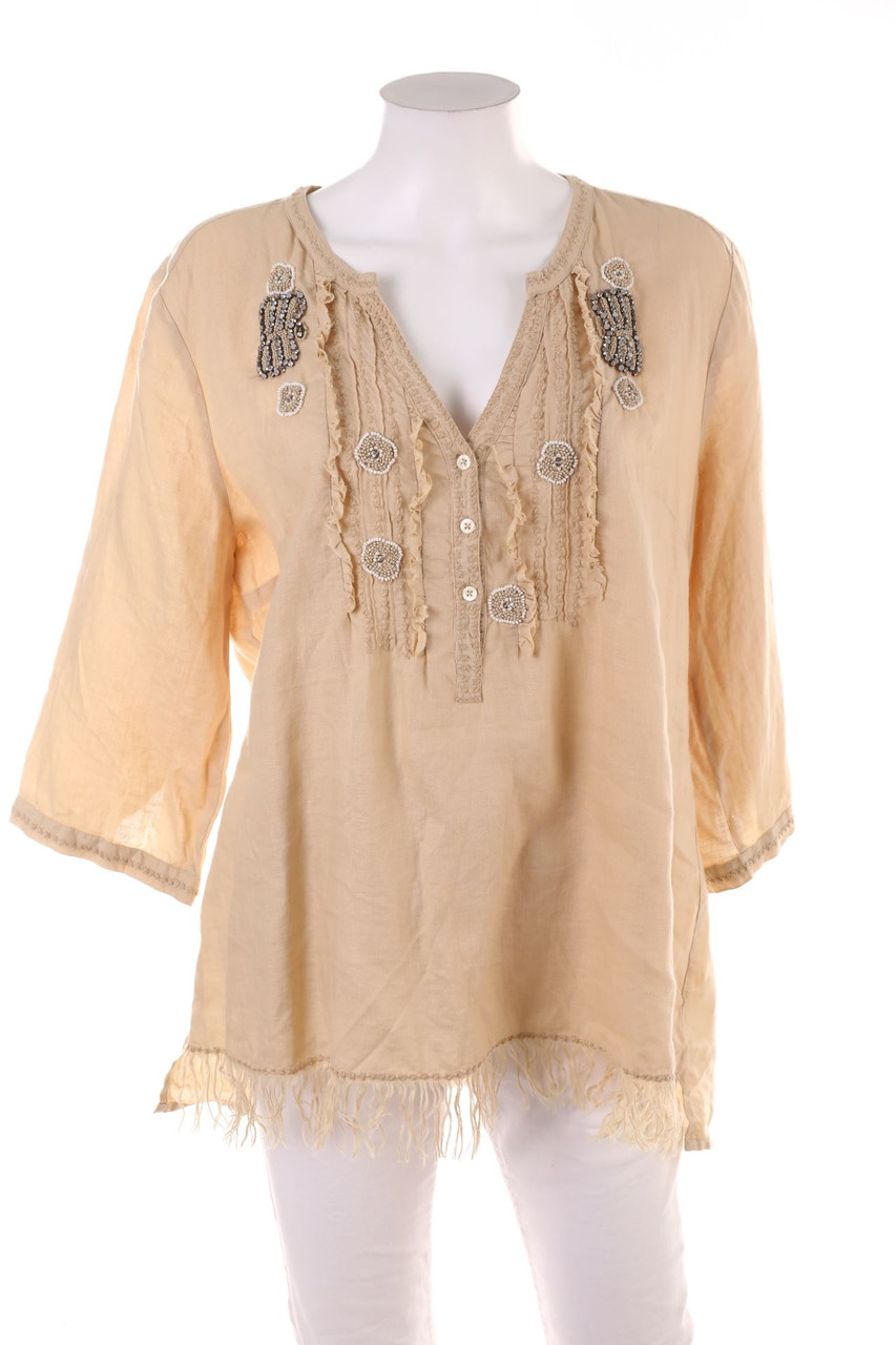 SECONDHAND - Linen Blouse - 2XL