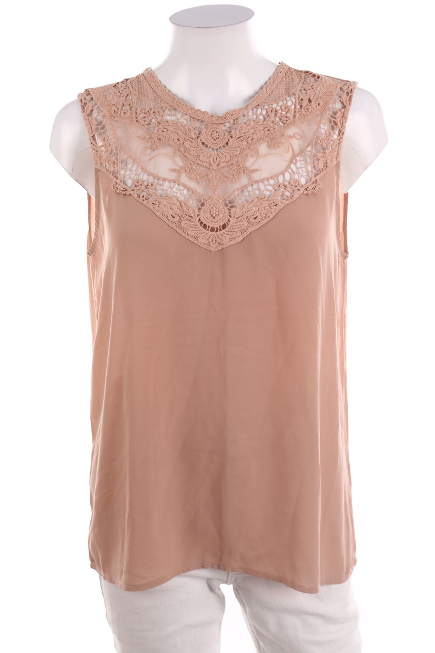 ONLY - Blusentop mit Spitze - L