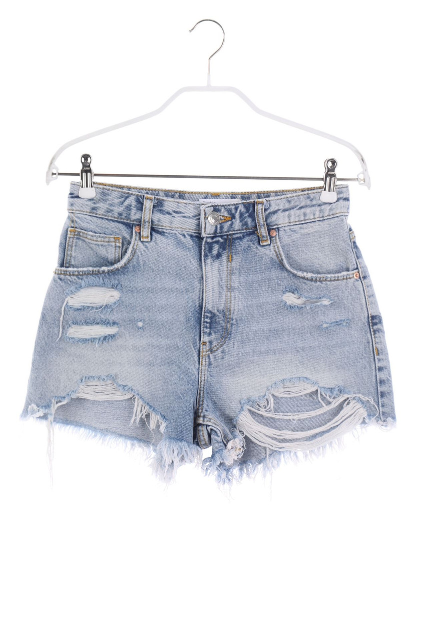 Bershka - Destroyed Jeans-Shorts - S