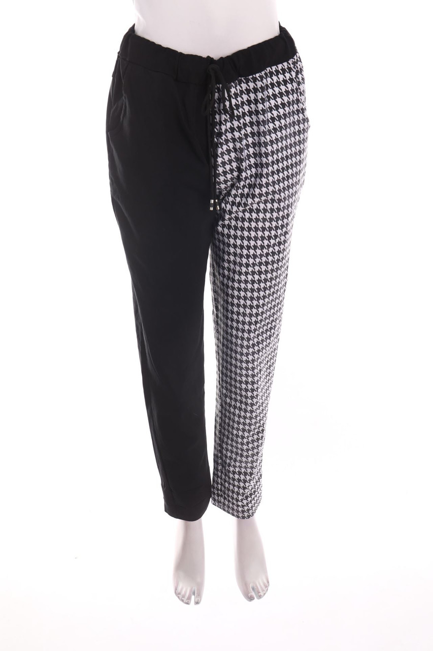 Ohne Label - Hose mit Hahnentritt-Muster - D 44