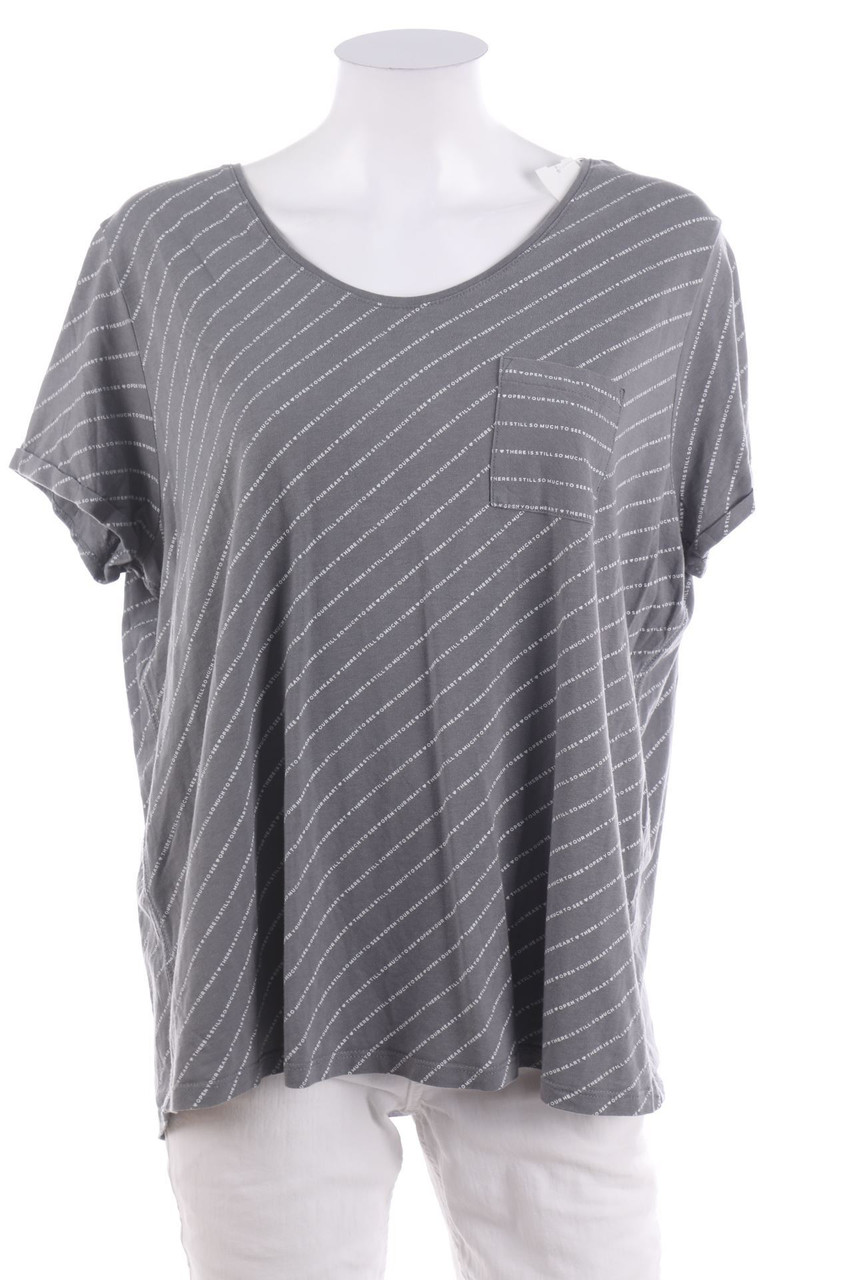 No Label - Shortsleeve-Shirt with Statement Print - D 46