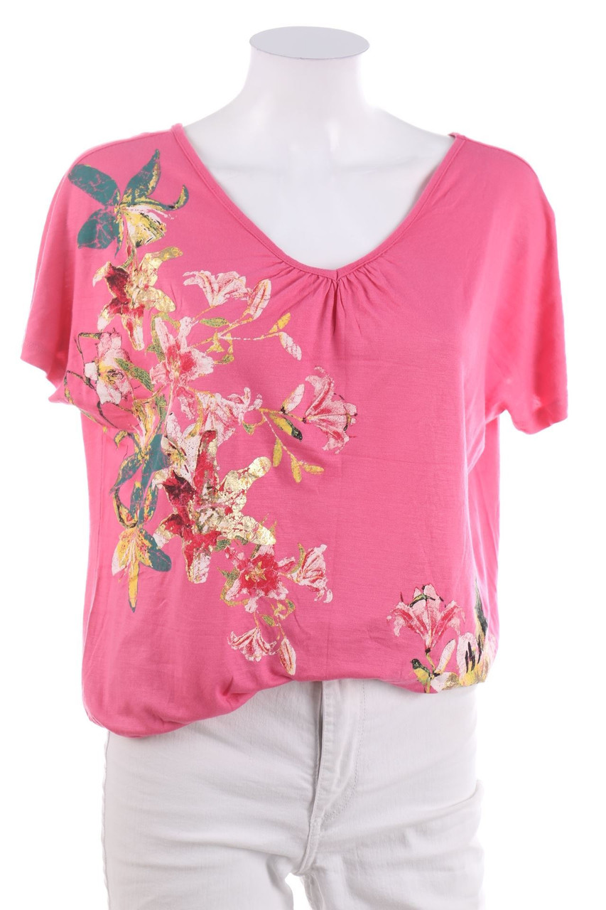 Yessica by C&A - Kurzarm-Shirt mit Blumen-Print - M