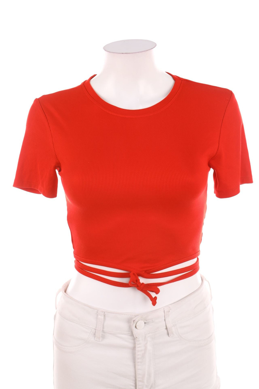 No Label - Cropped-Shirt with Lacing - D 32-34