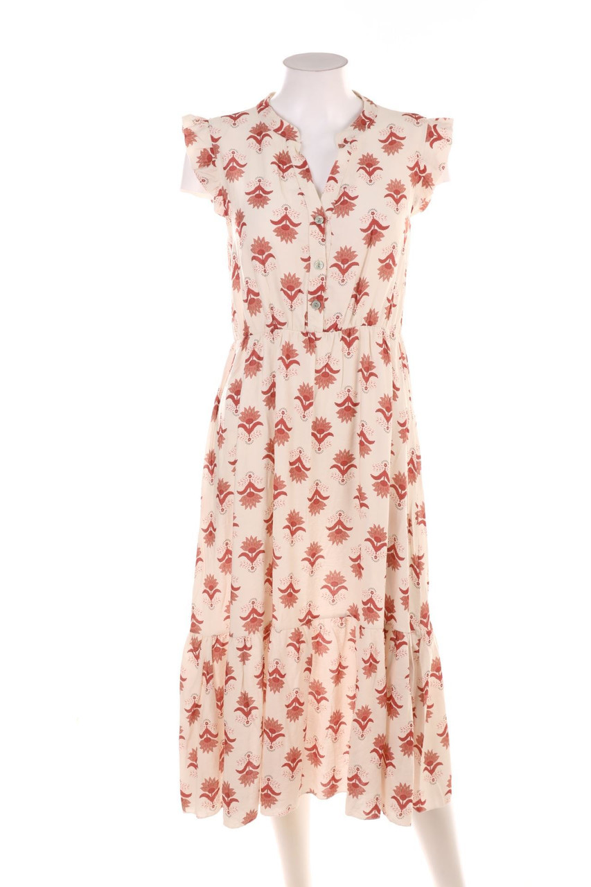 SECONDHAND - Midikleid mit Blumen-Print - D 36