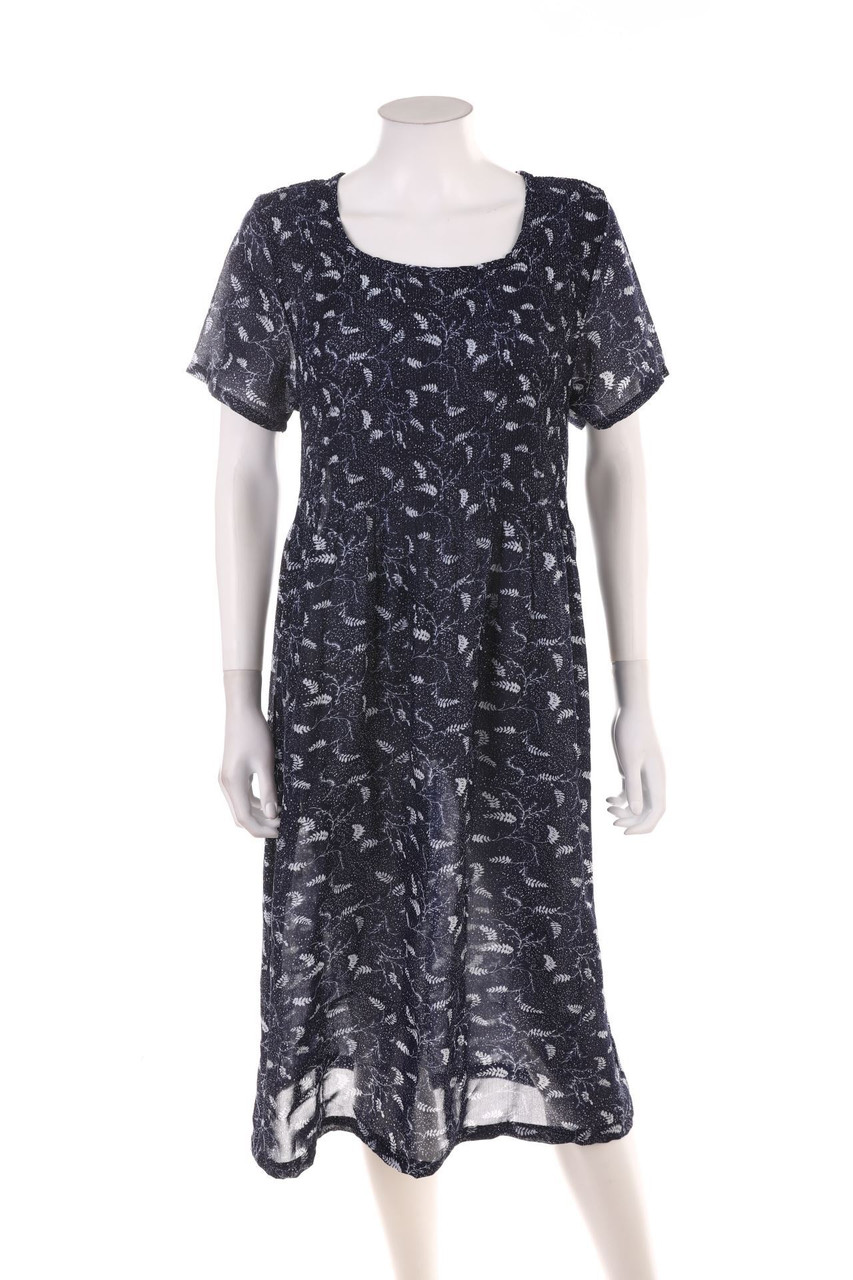 No Label - Plissé-Dress with floral print - D 34