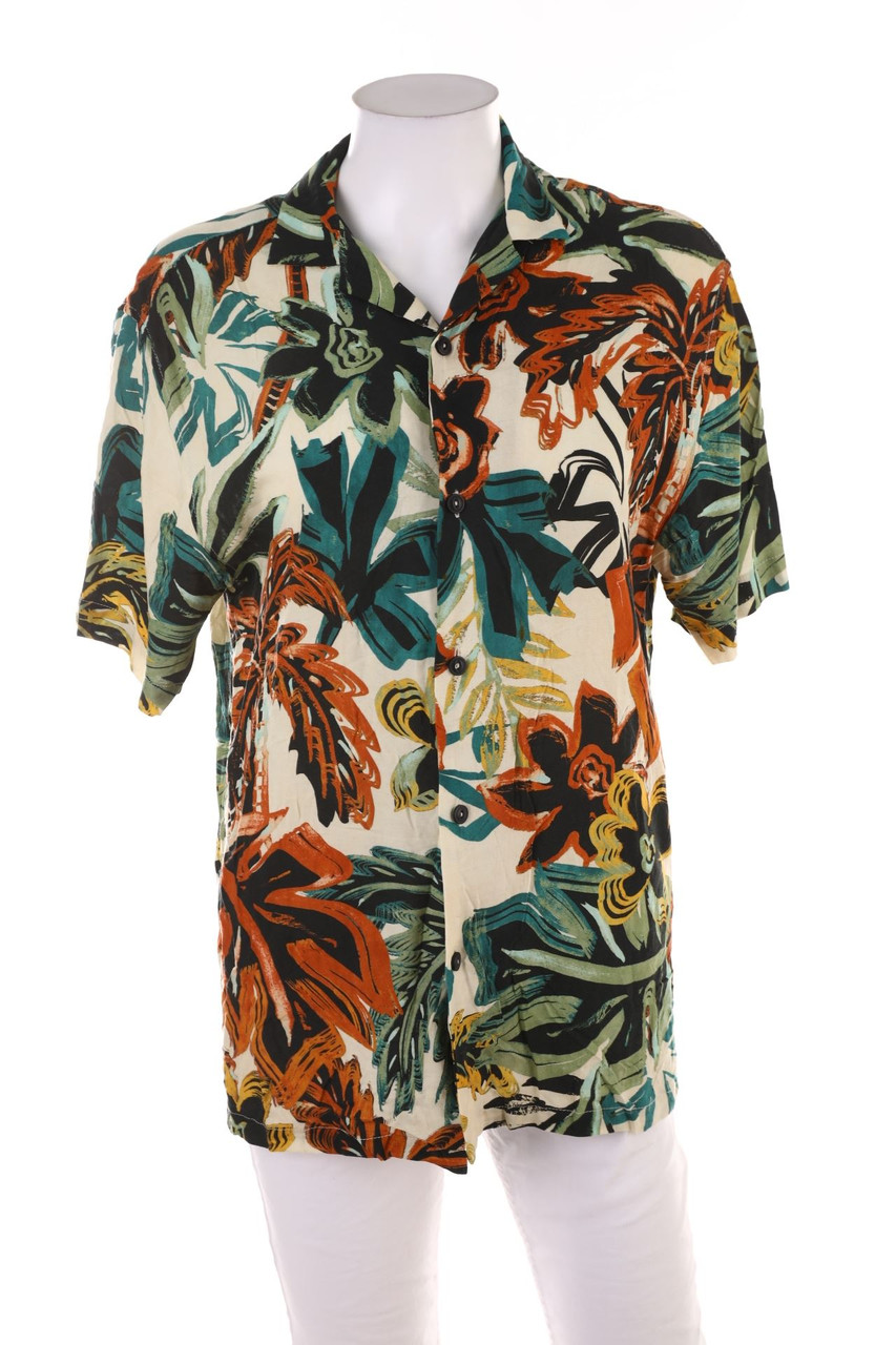 PULL&BEAR - Hemd-Bluse mit kurzem Ärmel - S