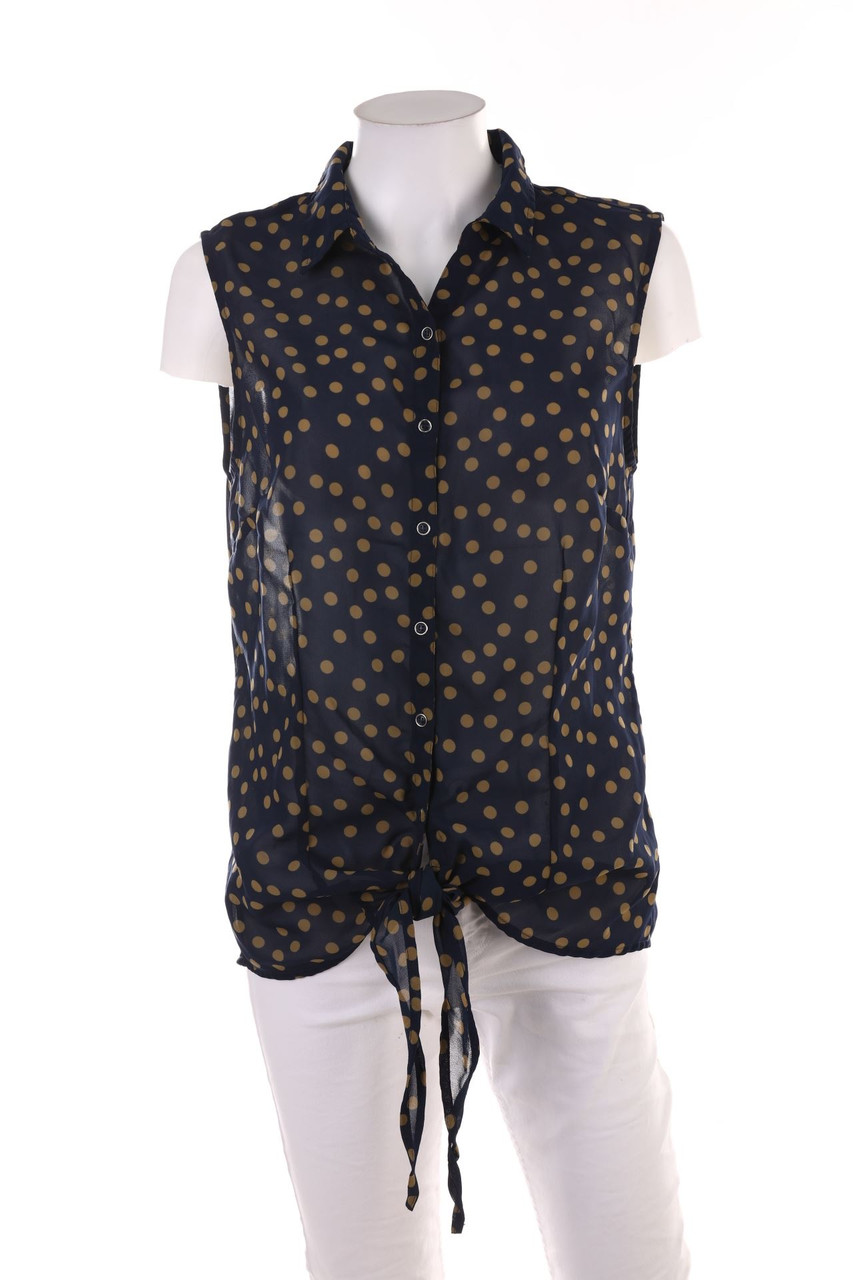 GINA BENOTTI - Blouse Top to tie with Dots - M
