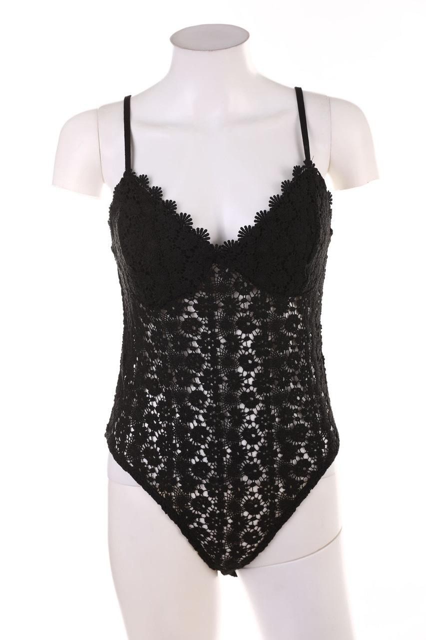 No Label - Lace-Sleveless Body - M