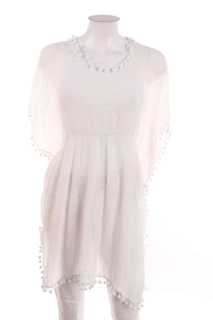 No Label - Tunic Blouse with Applications - S