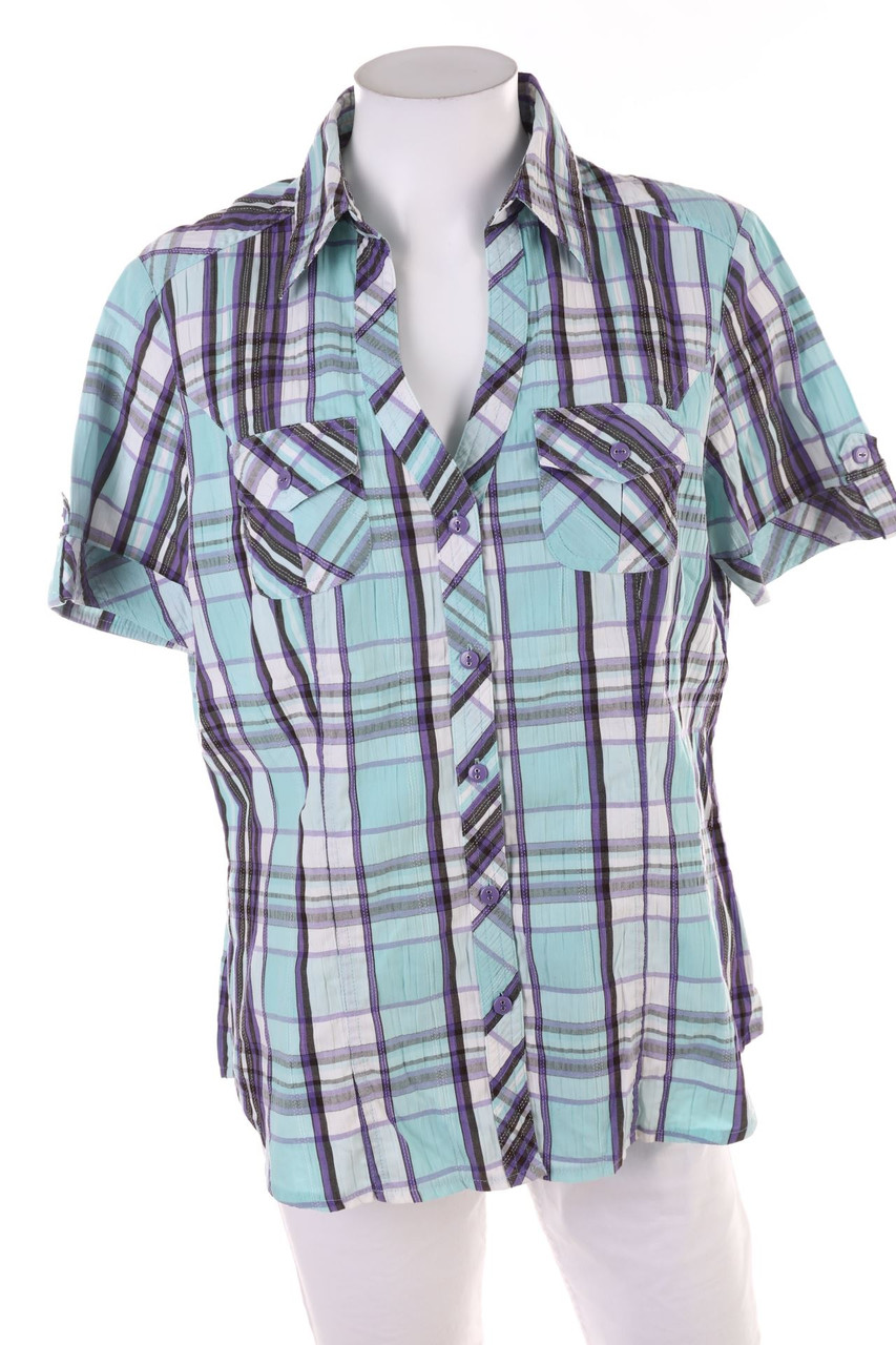 C&A - Hemd-Bluse mit kurzem Ärmel - L