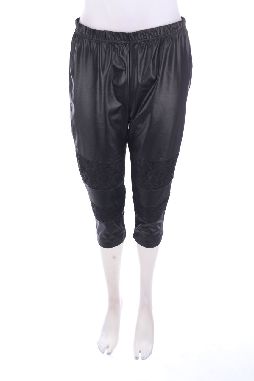 Laura Torelli - Faux Leather Pants - M