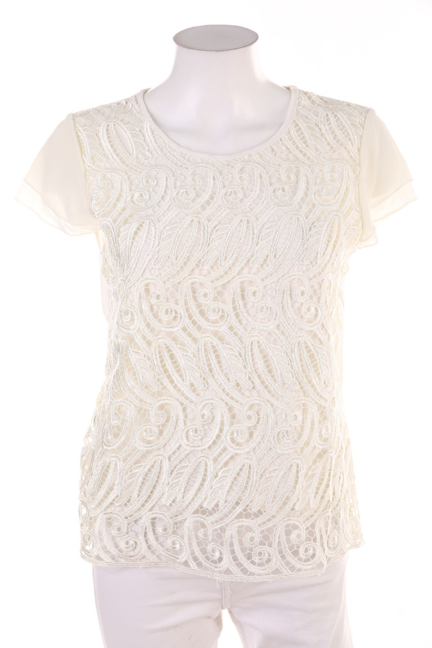 SECONDHAND - Lace-Shortsleeve-Shirt - 2XL