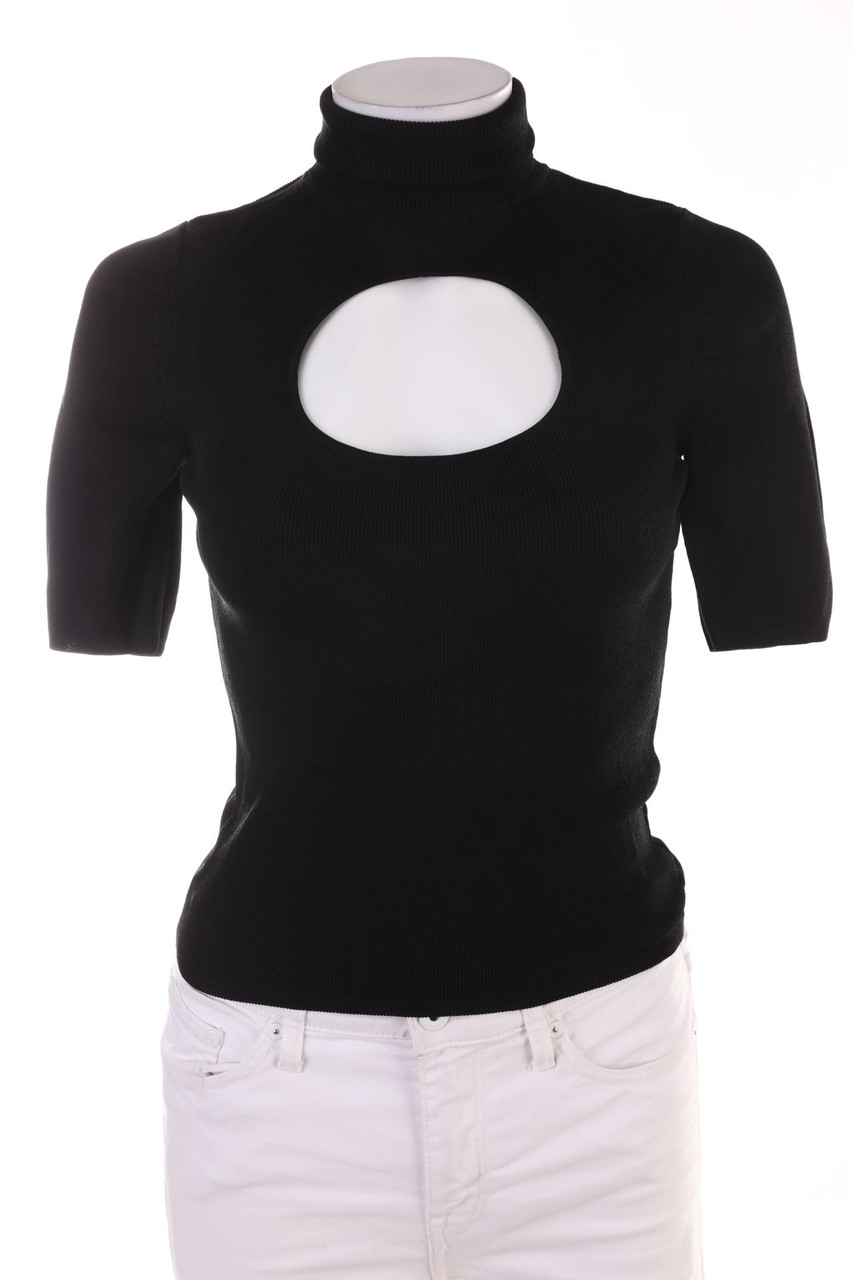 ZARA - Kurzarm-Shirt mit Keyhole - S
