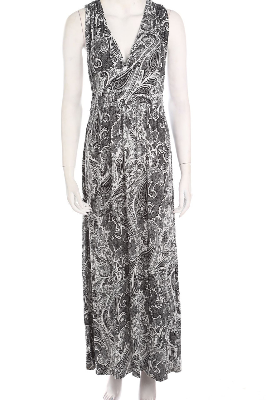 H&M - Maxi Dress with Paisley Print - L