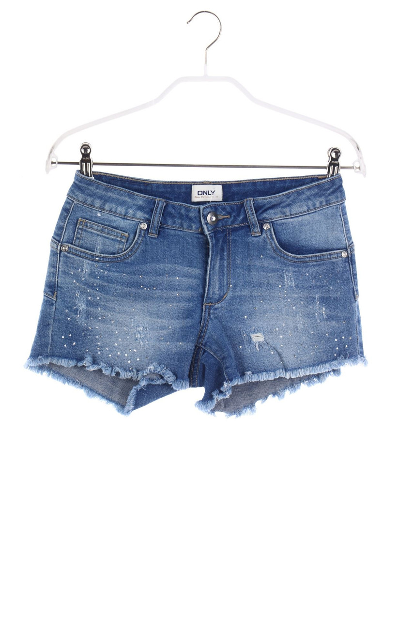 ONLY - Distressed Jeans-Shorts - S