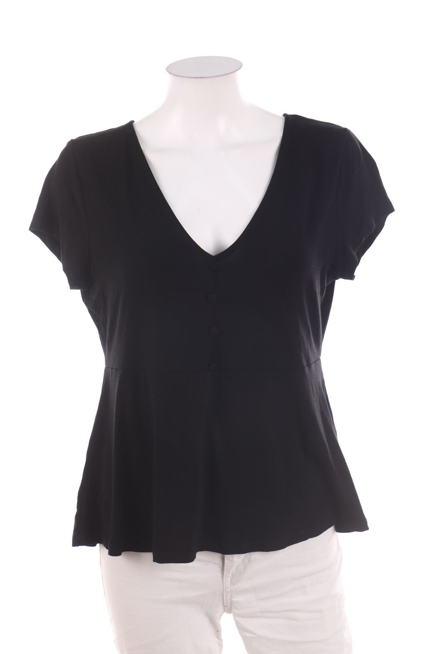 ABOUT YOU - Kurzarm-Shirt mit Knöpfen - D 40