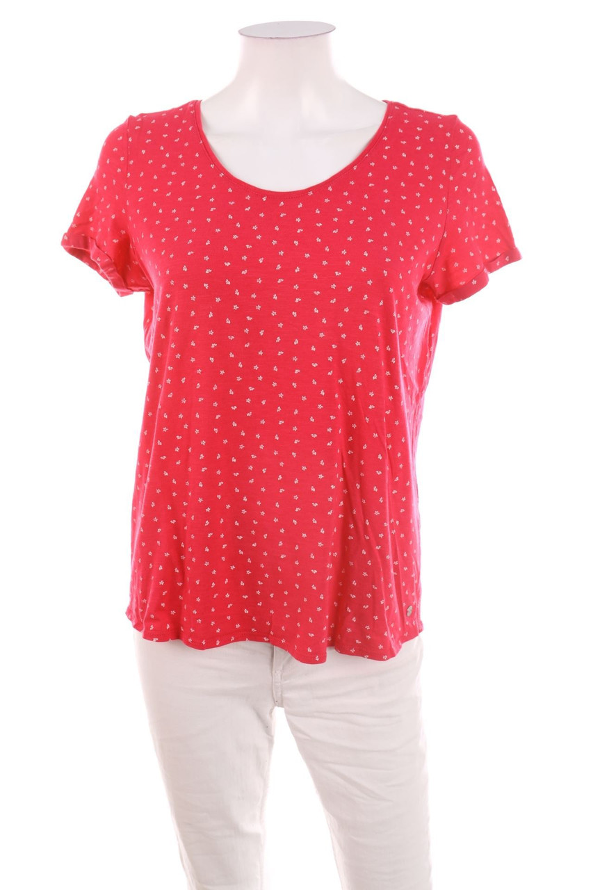 CECIL - Kurzarm-Shirt mit Blumen-Print - D 40