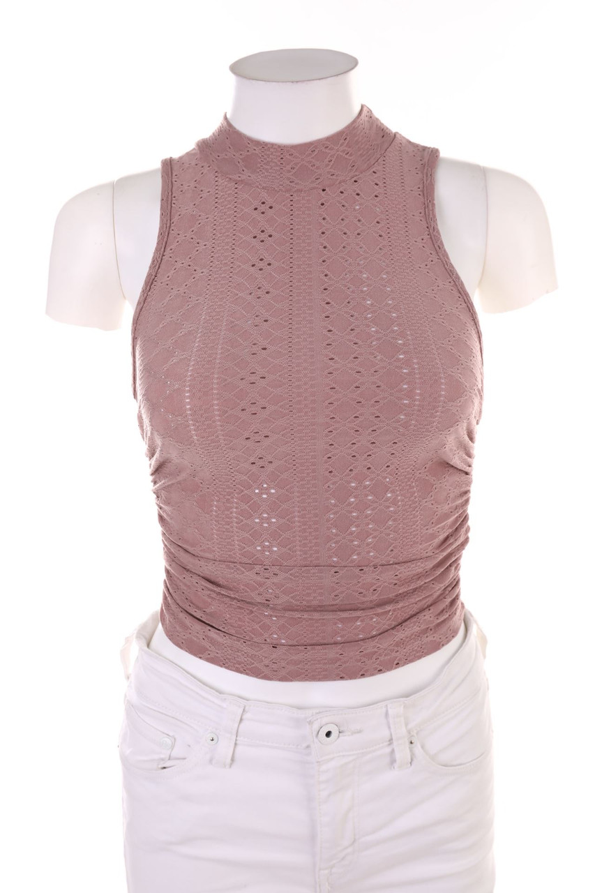 SHEIN - Cropped-Top aus Lochspitze - XS