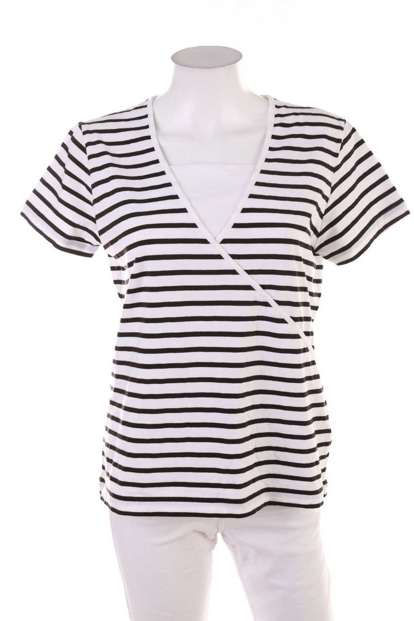 C&A - Kurzarm-Shirt in Wickel-Optik - M