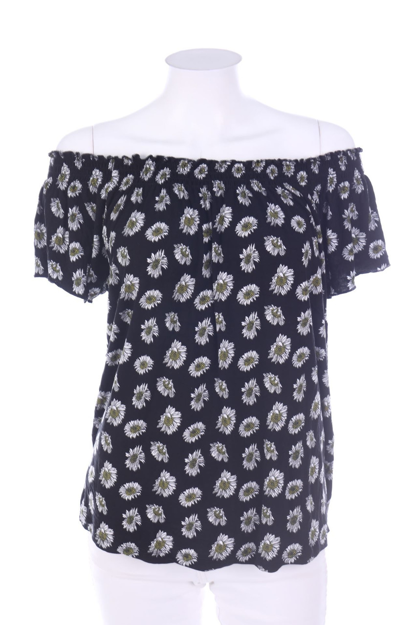 esmara - Carmen-Shortsleeve-Shirt with Flower Print - L