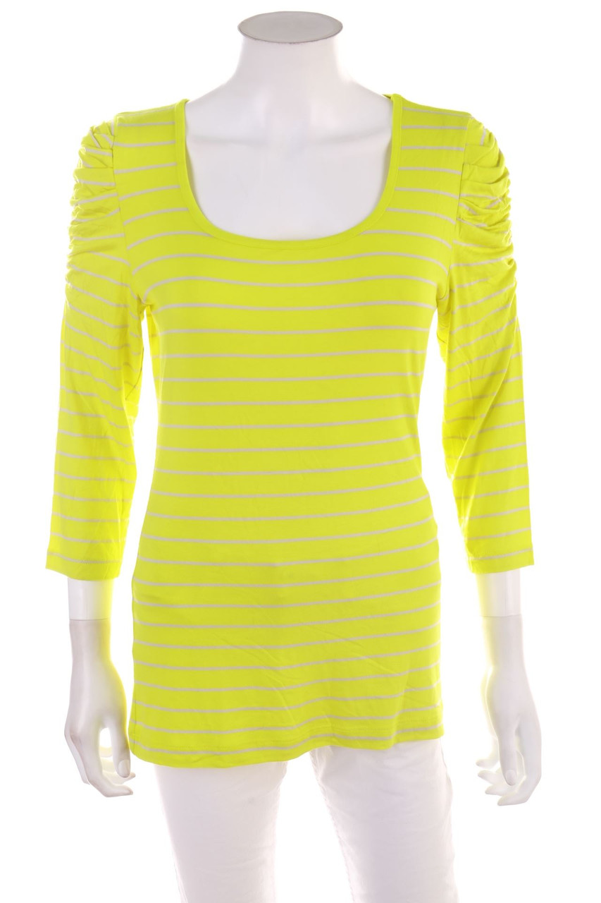 No Label - 3/4-Sleeve Shirt with Stripes - D 40