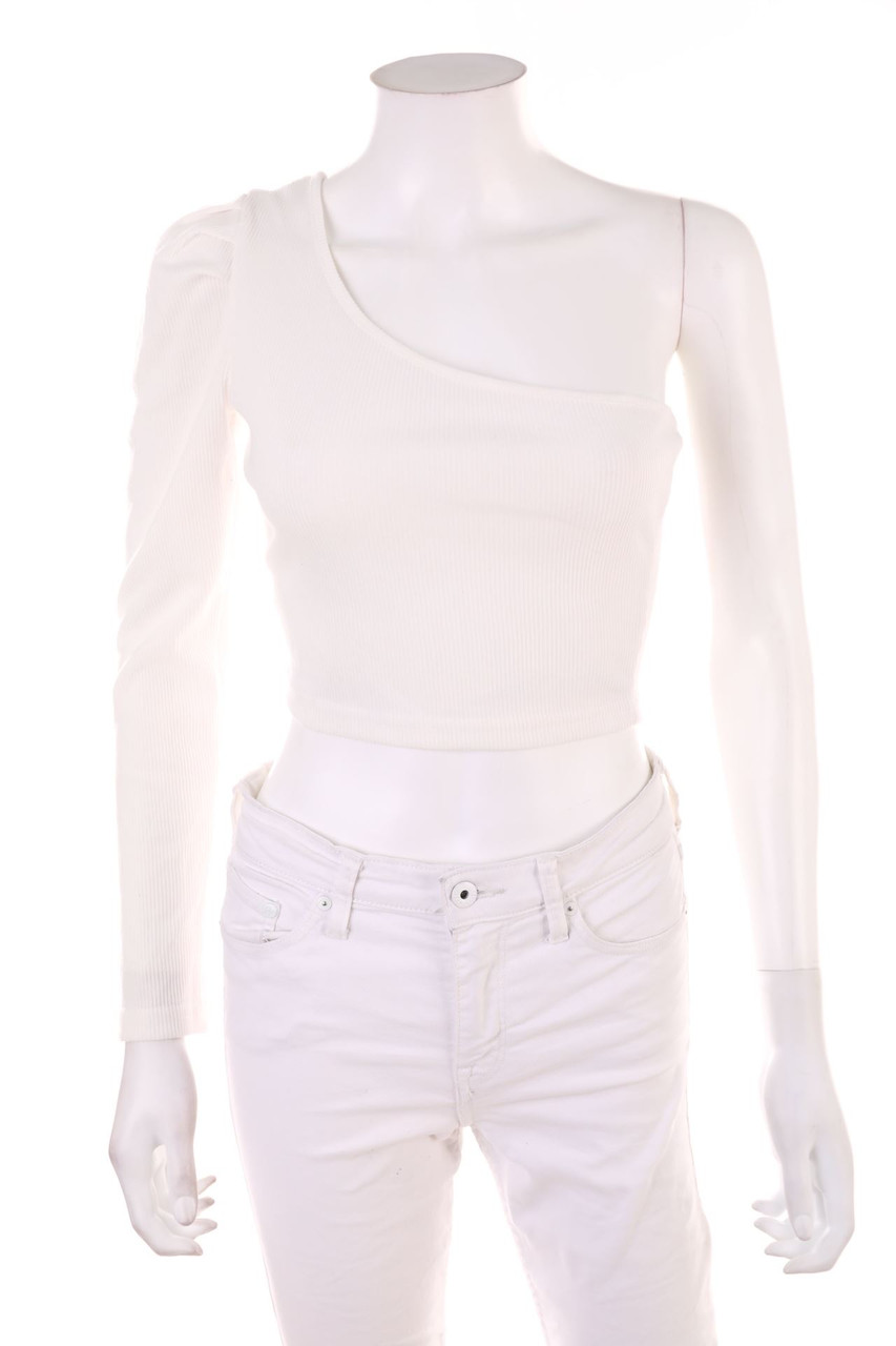 SHEIN - One Shoulder-Cropped-Shirt - XS