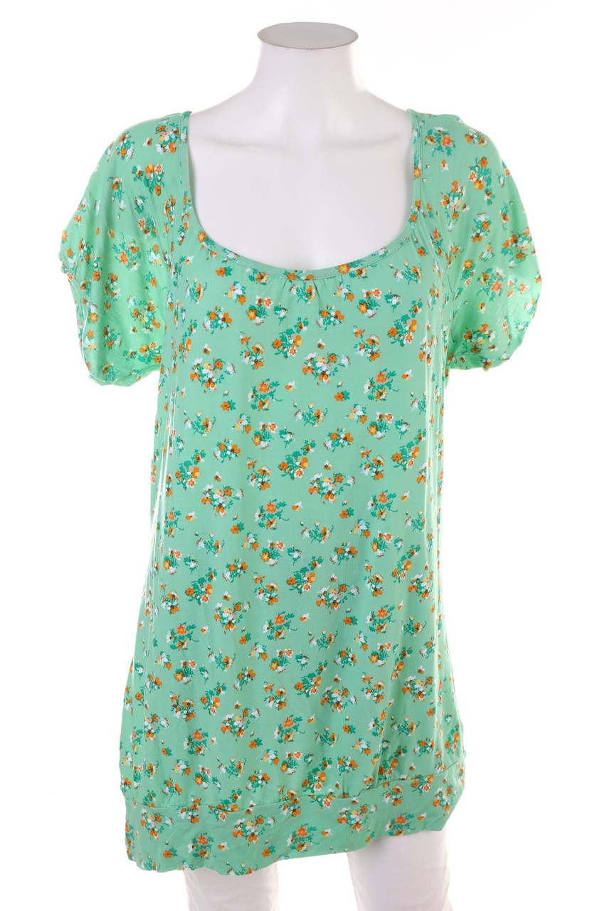 NKD - Kurzarm-Shirt mit floralem Muster - 3XL