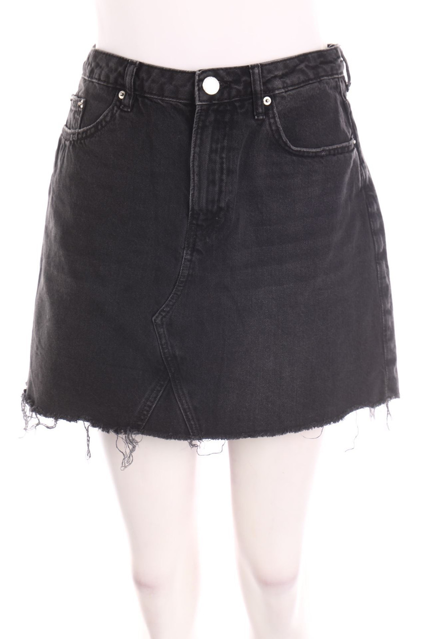 No Label - Distressed Denim Skirt - D 38